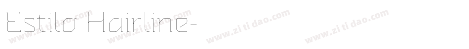 Estilo Hairline字体转换